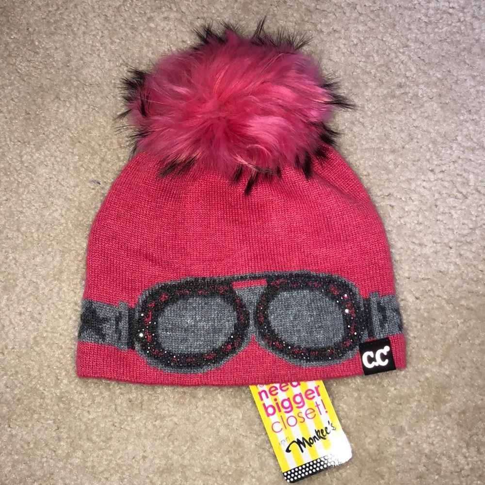 Ski Hat with Racoon Fur